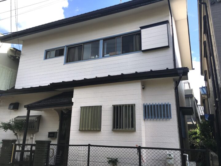 練馬区　K様邸外壁塗装工事/下屋根塗装