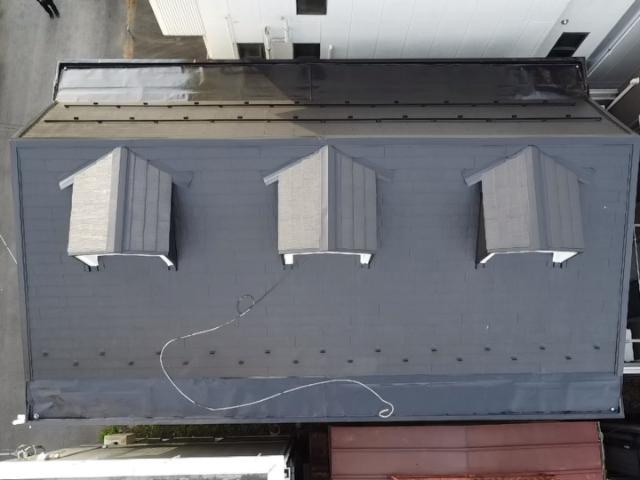 練馬区　アパート屋根塗装工事