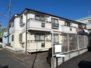 練馬区　アパート　外壁塗装工事／ベランダ防水工事