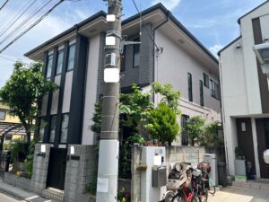 練馬区　О様邸　外壁塗装工事／屋根カバー工事