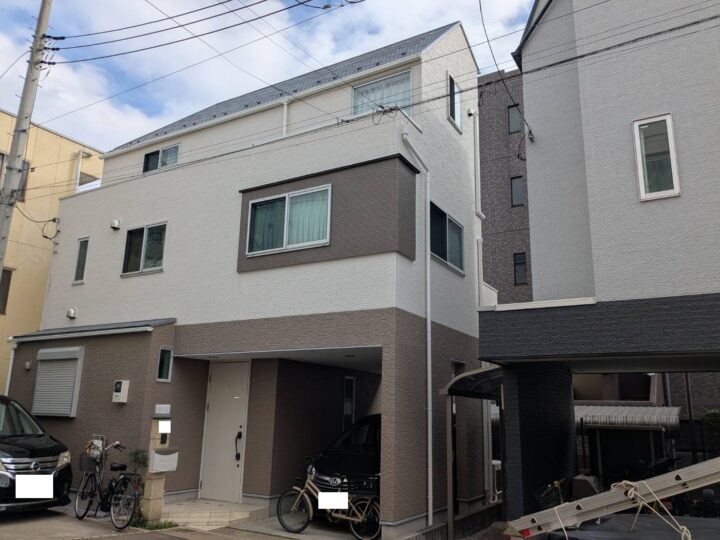 板橋区　I様邸　外壁塗装工事/ベランダ防水工事