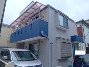練馬区　Ｗ様邸　外壁塗装工事/屋根塗装工事/ベランダ防水工事
